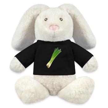 onions halloween vegetables vegetables39 - MiniFeet® RecycelHase® Bunny Cream - black - Front