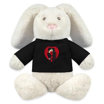 Embrace of Hearts - MiniFeet® RecycelHase® Bunny Cream - black - Front