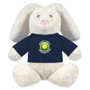 Sorry Can't Tennis Bye Quote Funny Sport Saying - MiniFeet® RecycelHase® Bunny Cream - french navy - Front