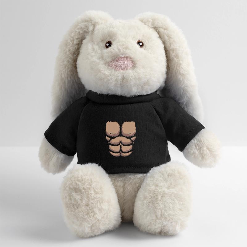 Gorille Lapin en peluche recyclé MiniFeet® Crème