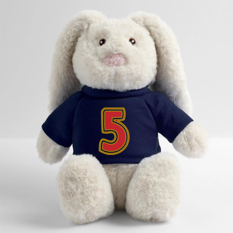 5 Lapin en peluche recyclé MiniFeet® Crème