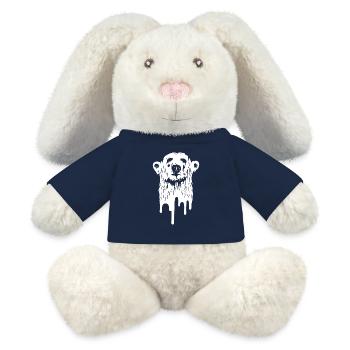 The polar bear melts - MiniFeet® RecycelHase® Bunny Cream - french navy - Front