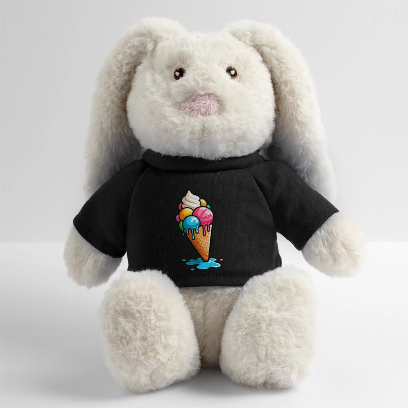 Cornets de glace Boules de crème glacée Cornet de crème glacée Crème glacée Lapin en peluche recyclé MiniFeet® Crème
