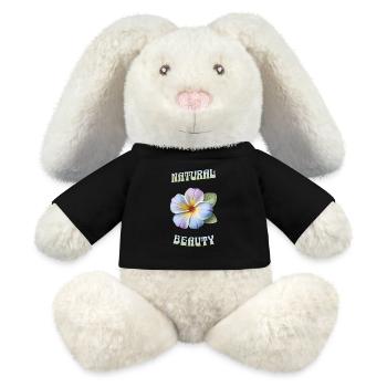 Natural Beauty – Blossom Art - MiniFeet® RecycelHase® Creme - Schwarz - Vorne