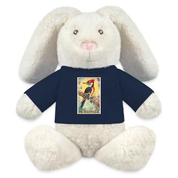 Pic Pic - Lapin en peluche recyclé MiniFeet® Crème - bleu marine - Devant