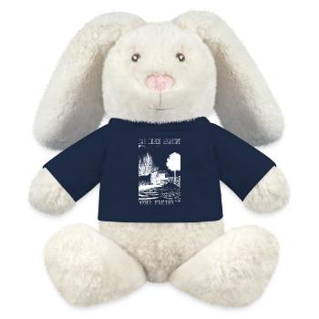 Leben braucht Freiheit Camping - MiniFeet® RecycelHase® Creme - French Navy - Vorne