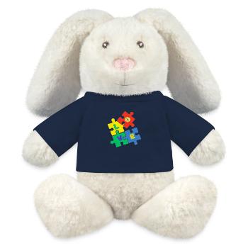 Love puzzle - MiniFeet® RecycelHase® Bunny Cream - french navy - Front