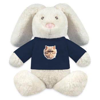 Persian Cat Head - MiniFeet® RecycelHase® Bunny Cream - french navy - Front