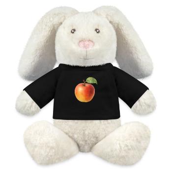 apfel - MiniFeet® RecycelHase® Creme - Schwarz - Vorne