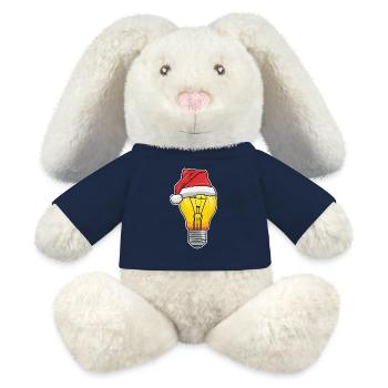 Elektriker Weihnachten - MiniFeet® RecycelHase® Creme - French Navy - Vorne