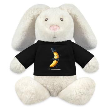 Mister Banana - MiniFeet® RecycelHase® Bunny Cream - black - Front