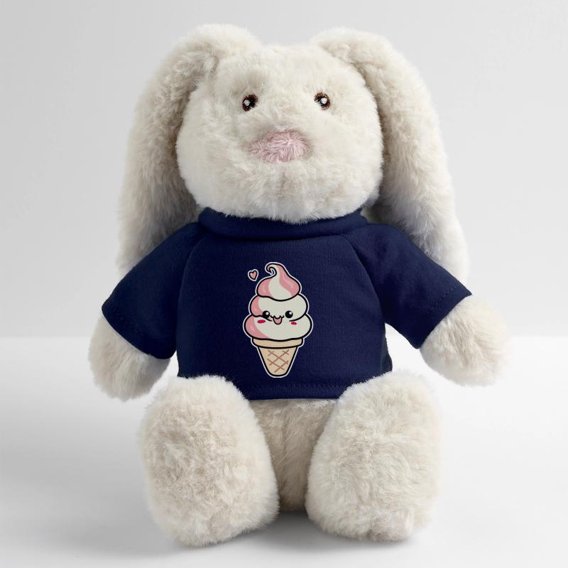 Crème glacée de dessin animé Lapin en peluche recyclé MiniFeet® Crème