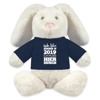 2019 - MiniFeet® RecycelHase® Bunny Cream - french navy - Front