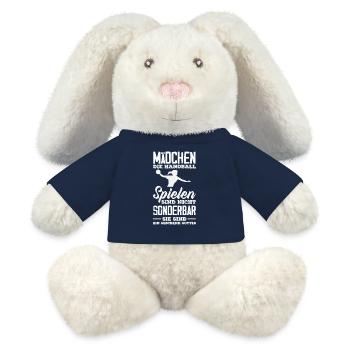 Handball Players Handball Handball Gifts - MiniFeet® RecycelHase® Bunny Cream - french navy - Front