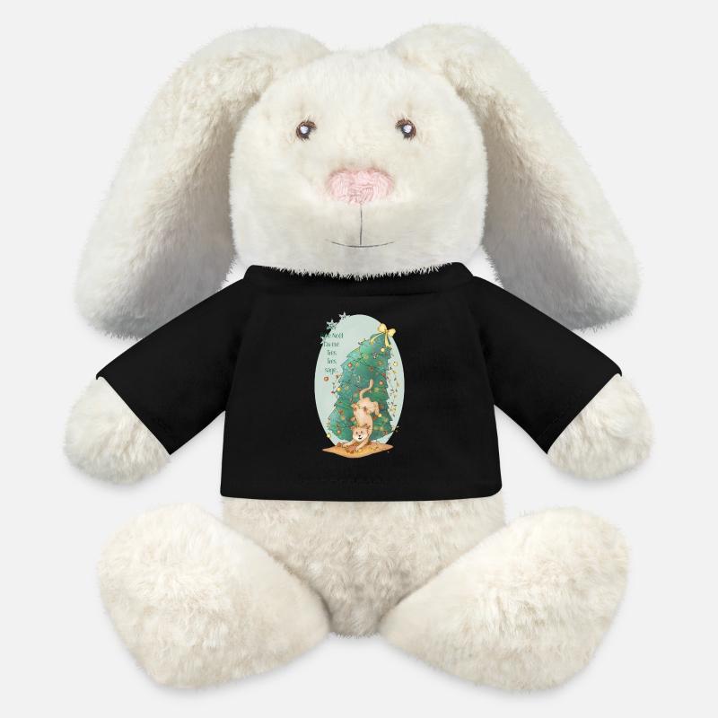 chat_sapin - MiniFeet® RecycelHase® Bunny Cream - black