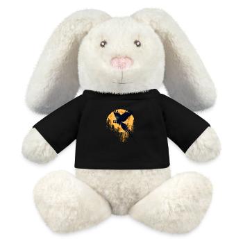 Perroquet Oiseau Ara Nature sauvage - Lapin en peluche recyclé MiniFeet® Crème - noir - Devant