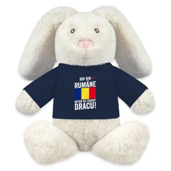 Rümänen Rumänisch Rumänien - MiniFeet® RecycelHase® Creme - French Navy - Vorne