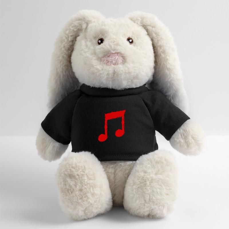 Note de musique Lapin en peluche recyclé MiniFeet® Crème