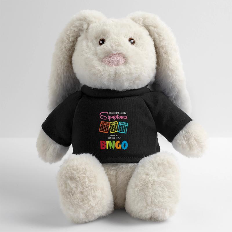 Bingo Lapin en peluche recyclé MiniFeet® Crème