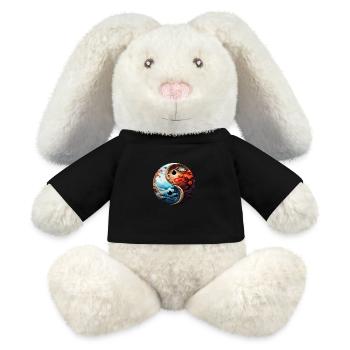 Yin Yang - MiniFeet® RecycelHase® Bunny Cream - black - Front