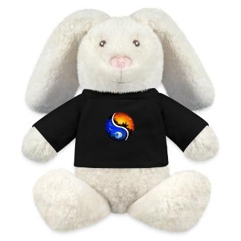 Yin Yang - MiniFeet® RecycelHase® Creme - Schwarz - Vorne