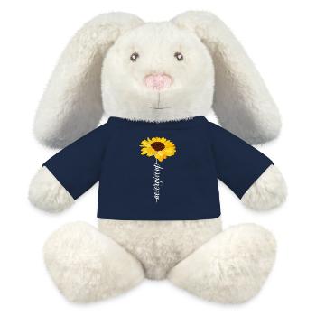Gib niemals auf - MiniFeet® RecycelHase® Creme - French Navy - Vorne