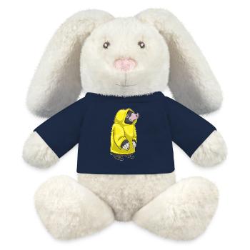 Mole Rain Jacket - MiniFeet® RecycelHase® Bunny Cream - french navy - Front