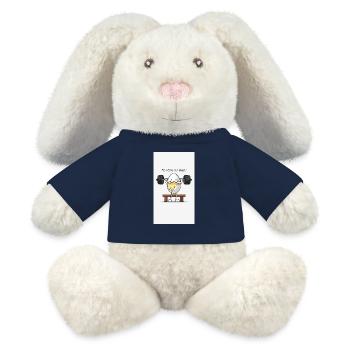 No Pain, no Gain! - MiniFeet® RecycelHase® Creme - French Navy - Vorne