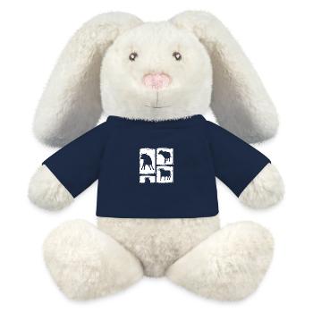 Büffel Rind Ochsen - MiniFeet® RecycelHase® Creme - French Navy - Vorne