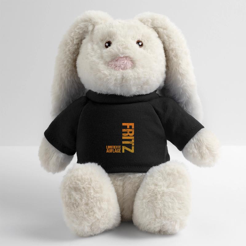 Fritz Lapin en peluche recyclé MiniFeet® Crème