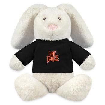 Line Dance Design for Dancers and Dance Group - MiniFeet® RecycelHase® Bunny Cream - black - Front