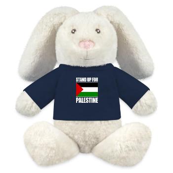 stand up for palestine - MiniFeet® RecycelHase® Bunny Cream - french navy - Front