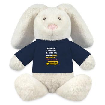 Schulbusfahrer Schulbus - MiniFeet® RecycelHase® Creme - French Navy - Vorne