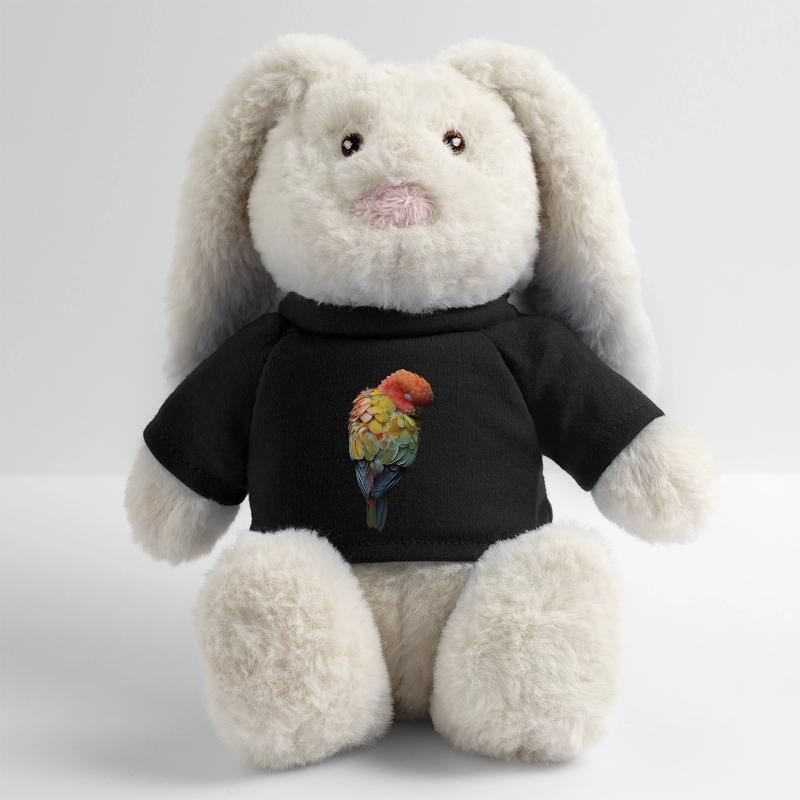 Perroquet Lapin en peluche recyclé MiniFeet® Crème