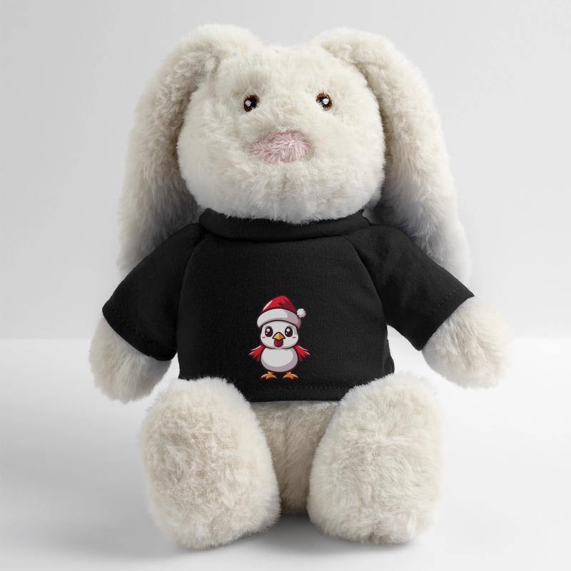Noël mignon Lapin en peluche recyclé MiniFeet® Crème