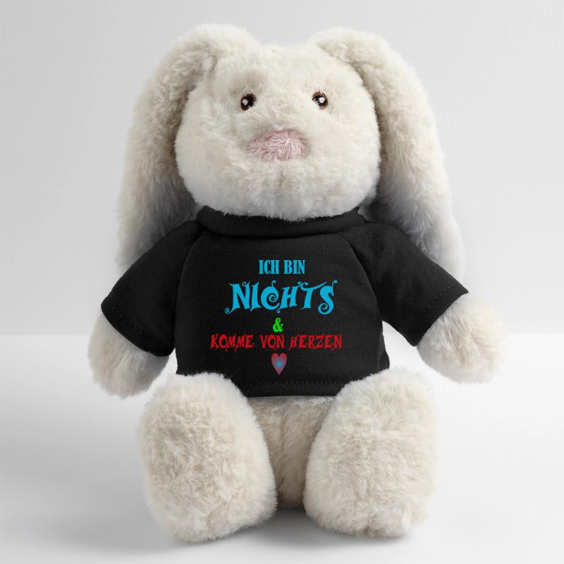 Nichts schenken - Spruch- Geschenkidee MiniFeet® RecycelHase® Creme