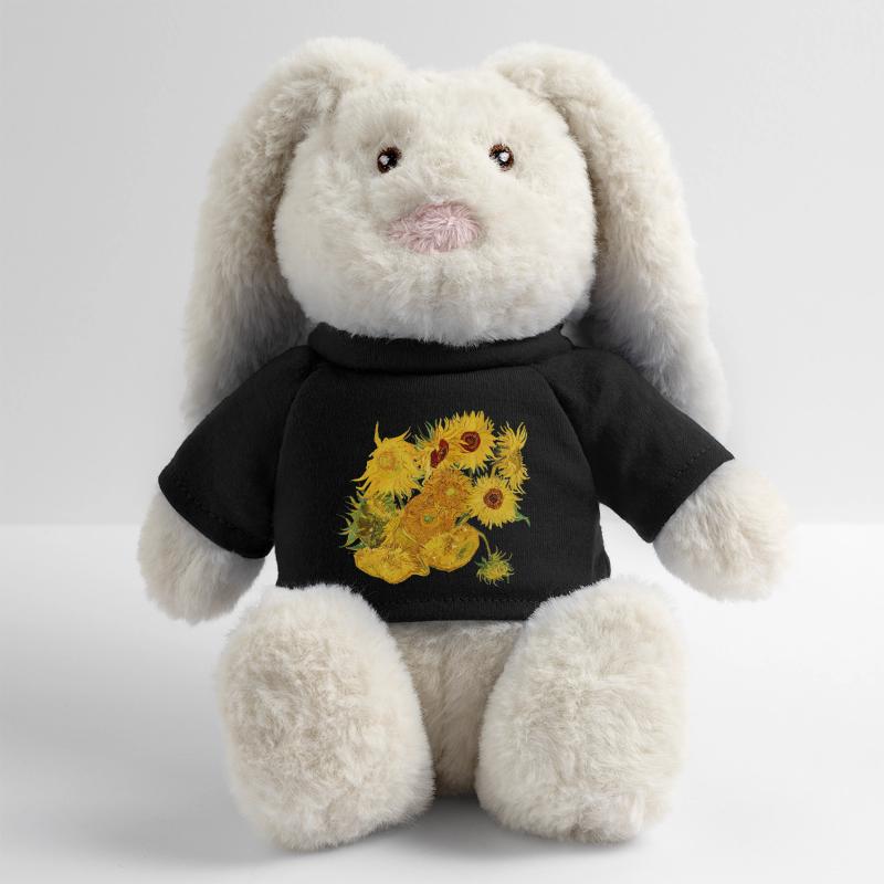 Vincent van Gogh Sunflowers Pullover Sweatshirt Gogh Shirt MiniFeet® RecycelHase® Bunny Cream