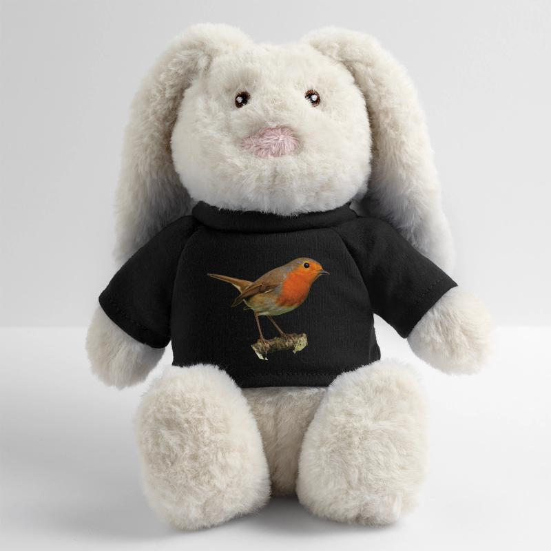 Rotkehlchen1 Robin MiniFeet® RecycelHase® Creme