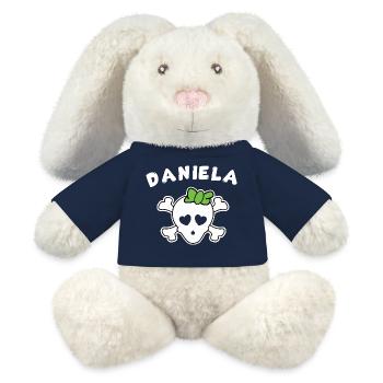 Pirate Daniela Design for Girls and Women - MiniFeet® RecycelHase® Bunny Cream - french navy - Front