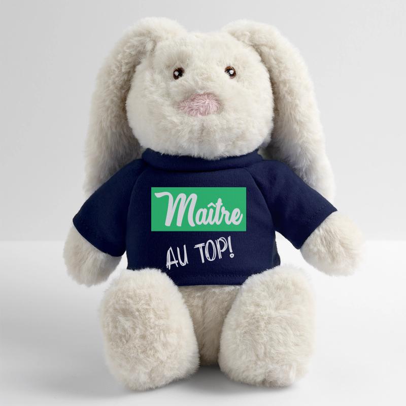 MAITRE Lapin en peluche recyclé MiniFeet® Crème