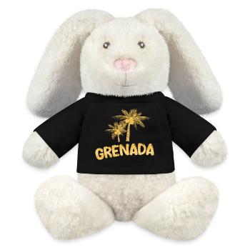 Grenada as Grenada - MiniFeet® RecycelHase® Bunny Cream - black - Front