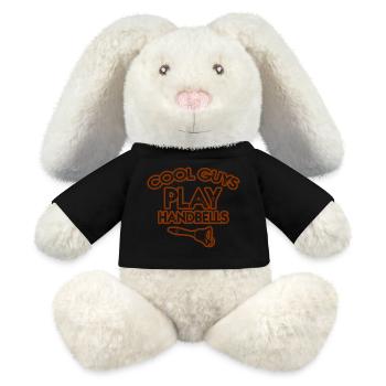 Choir Music Instrument Handbell Choir - MiniFeet® RecycelHase® Bunny Cream - black - Front