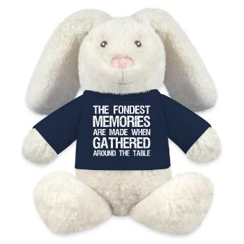 the fondest memories are made when gathered around - MiniFeet® RecycelHase® Bunny Cream - french navy - Front