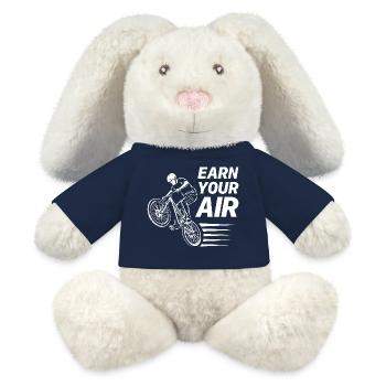 BMX Dirt Jump Gagne ton saut Air Bike - Lapin en peluche recyclé MiniFeet® Crème - bleu marine - Devant