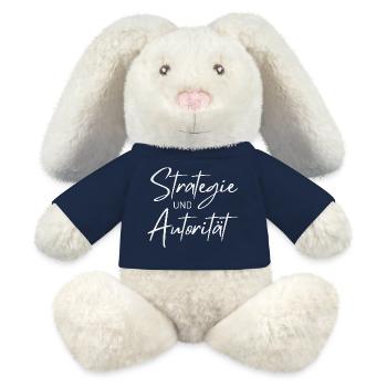 Strategie und Autorität - Human Design - MiniFeet® RecycelHase® Creme - French Navy - Vorne