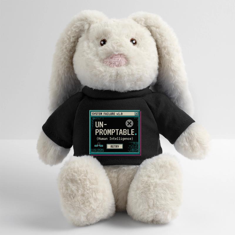 Impossible à envisager Lapin en peluche recyclé MiniFeet® Crème