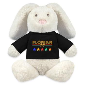 Florian - MiniFeet® RecycelHase® Bunny Cream - black - Front