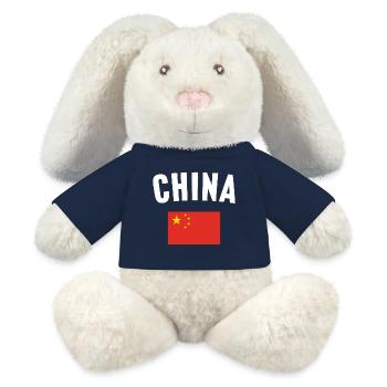 China Flag - MiniFeet® RecycelHase® Bunny Cream - french navy - Front