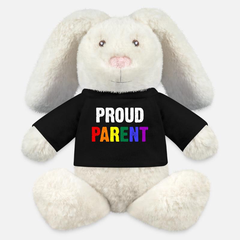 Proud Parent - MiniFeet® RecycelHase® Creme - Schwarz