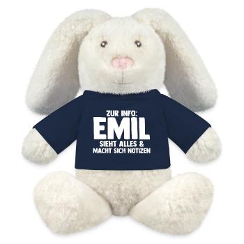 Emil - MiniFeet® RecycelHase® Creme - French Navy - Vorne
